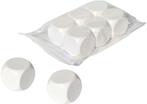 Dobbelsteen 30 mm - Onbedrukt Wit (6 stuks) | HOT Games -, Hobby en Vrije tijd, Gezelschapsspellen | Bordspellen, Verzenden, Nieuw