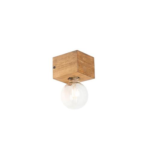 Landelijke wandlamp Vintage hout - Bloc, Huis en Inrichting, Lampen | Wandlampen, Nieuw, Overige materialen