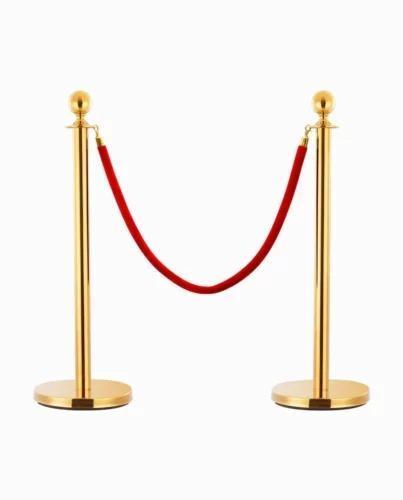 Te huur gouden afzetpaal met koord huren en/of rode loper, Hobby en Vrije tijd, Feestartikelen | Verhuur, Overige, Zo goed als nieuw