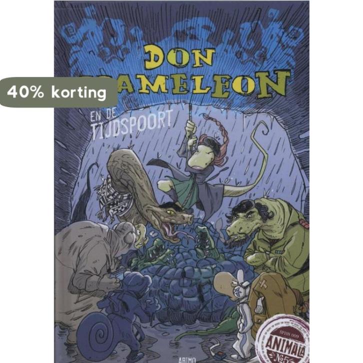 Don Kameleon en de tijdspoort 9789059329591, Boeken, Kinderboeken | Jeugd | onder 10 jaar, Zo goed als nieuw, Verzenden