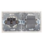 Wisselschakelaar Wissel/Wissel - Wandcontactdoos - Aigi Cika, Doe-het-zelf en Verbouw, Elektra en Kabels, Ophalen of Verzenden