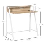 TRUUSK Bureau Moderne Computertafel Met Opbergvak & Kabeldoo, Huis en Inrichting, Bureaus, Verzenden, Nieuw