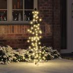 vidaXL Kerstboom met 100 LED Warmwit 120 cm Rattan, Diversen, Kerst, Verzenden, Nieuw
