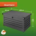 Tuinbox Kussenbox Antraciet 385L metaal afsluitbaar, Verzenden, Nieuw