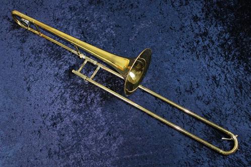 King 606 Trombone, Muziek en Instrumenten, Blaasinstrumenten | Trombones, Tenor, Gebruikt, Met koffer, Ophalen of Verzenden