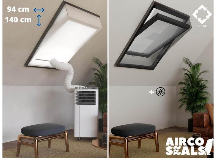 Raamafdichtingskit Mobiele Airco - Met Hor – 94 x 140 cm, Witgoed en Apparatuur, Airco's, Nieuw, Verzenden