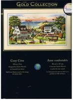 Borduurpakket Cozy Cove van Dimensions Gold, Hobby en Vrije tijd, Borduren en Borduurmachines, Verzenden, Nieuw, Handborduren