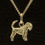 Gouden Russian Terrier zwart met staart ketting hanger - ..., Verzenden, Nieuw