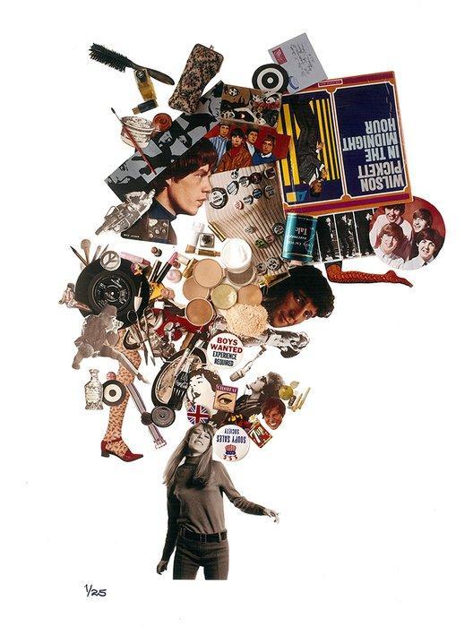 Michael Cooper (UK, 1941-1973) - Collage, published in the, Antiek en Kunst, Kunst | Designobjecten