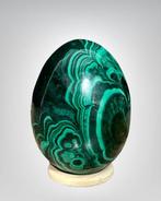 Ei van malachiet uit Congo van hoge kwaliteit. Ei - Hoogte: