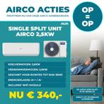 NIEUW AUX AIRCO SPLIT UNIT 2.5KW 3.5KW 5KW 7KW INVERTER R32, Nieuw, 3 snelheden of meer, Afstandsbediening, Verwarmen