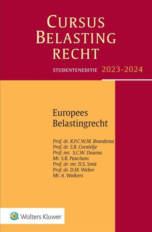 Europees belastingrecht 2023-2024, 9789013171792, Boeken, Studieboeken en Cursussen, Zo goed als nieuw, Verzenden