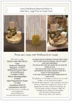 1 werkbeschrijving sparen max per klant pimp een vaas wol -, Huis en Inrichting, Woonaccessoires | Kunstplanten en Kunstbloemen