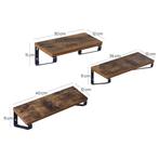 Vasagle industriele wandplank / boekenplank 3 Stuks rustiek, Ophalen of Verzenden, Nieuw