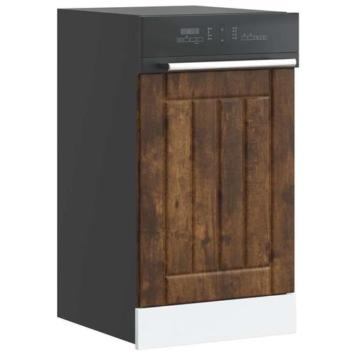 vidaXL Vaatwaspaneel Lucca bewerkt hout gerookt eikenkleurig, Huis en Inrichting, Keuken | Keukenelementen, Bruin, Nieuw, Verzenden