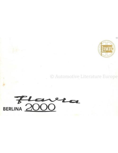 1970 LANCIA FLAVIA SEDAN 2000 BROCHURE, Boeken, Auto's | Folders en Tijdschriften