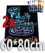 2 stuks : LED schrijfbord 60cm*80cm | 90 functies, Verzenden, Nieuw