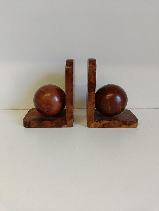 Boekensteunen (2) - Hout - Serre-livres Art déco, Antiek en Kunst, Kunst | Designobjecten