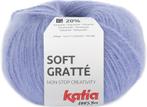 Katia Soft Gratté - 89 violetblauw - Mohair-Look Acryl Gar, Ophalen of Verzenden, Nieuw