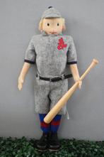 Steiff: vilten pop basebal speler, 1995 - Pop - 1990-2000 -, Antiek en Kunst, Antiek | Speelgoed