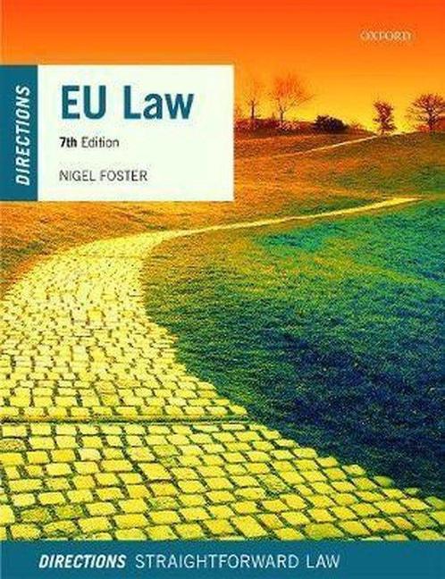 Boek EU Law Directions 9780198853909, Boeken, Politiek en Maatschappij, Zo goed als nieuw, Verzenden