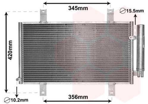 LUCHTCONDENSATOR VOOR MAZDA RX-8 2003-2012 F15161480, Auto-onderdelen, Airco en Verwarming, Nieuw, Ophalen of Verzenden