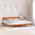 vidaXL Bedframe met hoofdeinde Wasbruin 180 x 200 cm, Huis en Inrichting, Slaapkamer | Bedden, Verzenden, Nieuw, Bruin, Hout