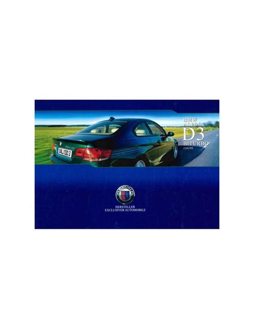 2008 BMW ALPINA D3 BITURBO COUPE BROCHURE DUITS, Boeken, Auto's | Folders en Tijdschriften