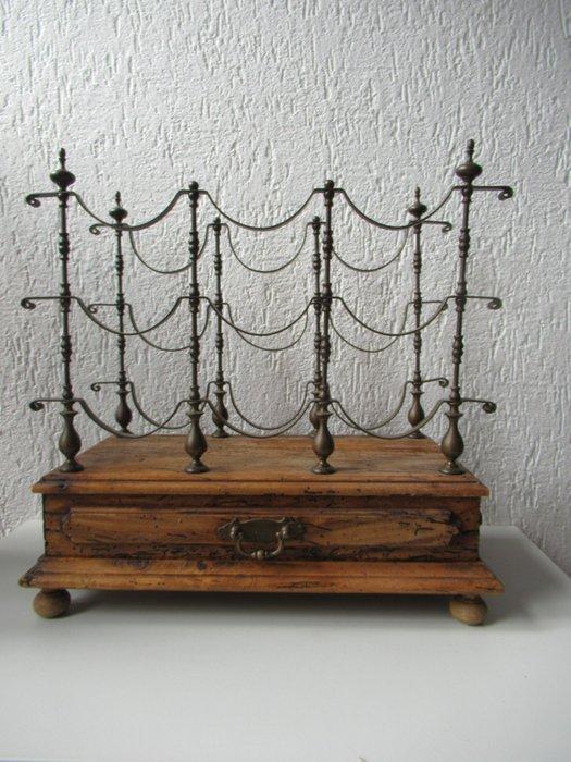 Wijnrek - Hout, Koper, Antiek en Kunst, Curiosa en Brocante