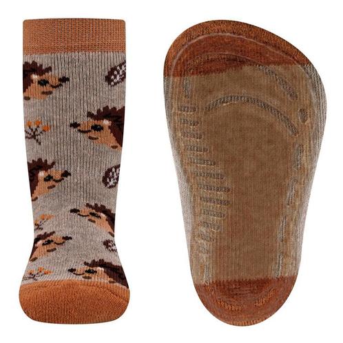 Antislipsok Ewers - Beige en Lichtbruin - Egeltjes - Silicon, Kinderen en Baby's, Kinderkleding | Schoenen en Sokken, Meisje, Nieuw