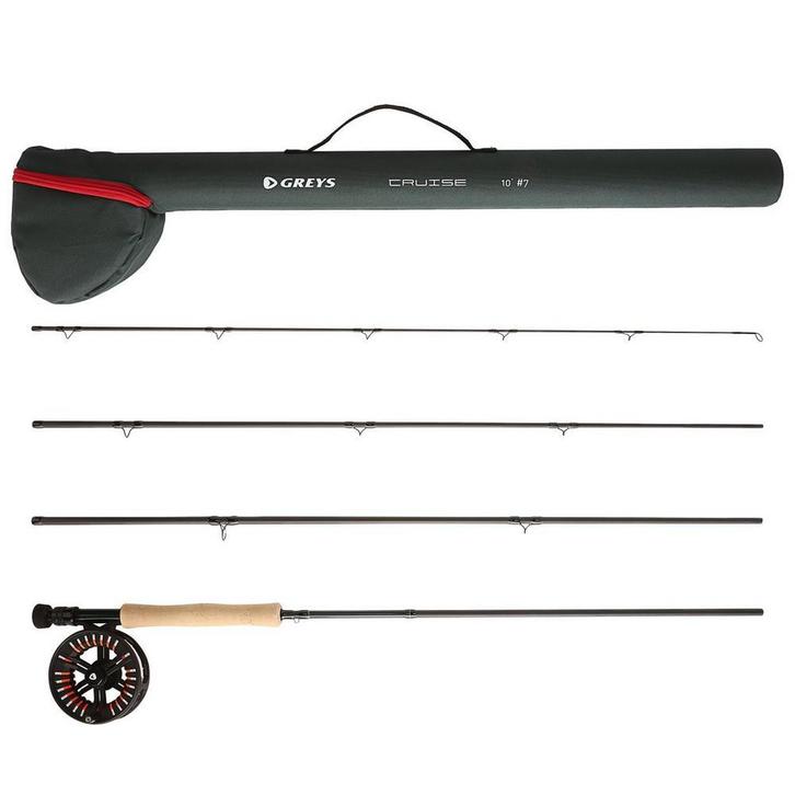 Greys Cruise Fly Combo Vliegvis Hengelset 9ft (8wt), Watersport en Boten, Hengelsport | Algemeen, Nieuw, Verzenden