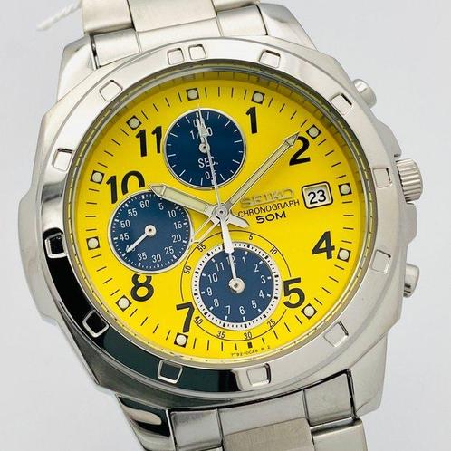 Seiko - Chronograph Yellow Dial - Zonder Minimumprijs -, Sieraden, Tassen en Uiterlijk, Horloges | Antiek