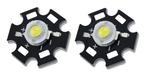 3W rood power led 110&deg; - 2 stuks, Hobby en Vrije tijd, Elektronica-componenten, Verzenden, Nieuw