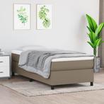 vidaXL Bedframe stof taupe 80x200 cm, Huis en Inrichting, Eenpersoons, Verzenden, Nieuw, 80 cm