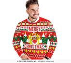 Foute Kerst Sweater Merry Christmas Rendier Rood Heren, Kleding | Heren, Ophalen of Verzenden, Nieuw