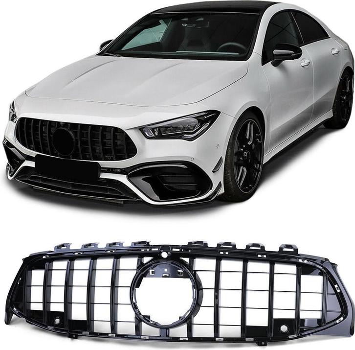 Grill voor Mercedes CLA-Klasse W118 2019-2023 | glans zwart, Auto diversen, Tuning en Styling