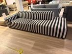 Sesilia lounge en sofa bank stripe stof zwart wit bankstel, Huis en Inrichting, Banken | Bankstellen, Ophalen, 250 tot 300 cm