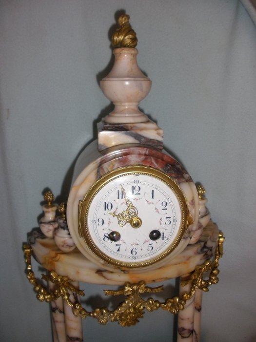 Klok - Japys Freres Paris Medaile d ore - Antiek Marmer glas, Antiek en Kunst, Antiek | Klokken