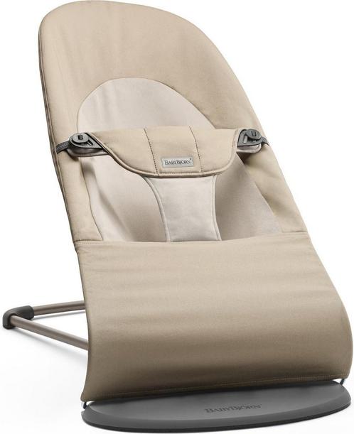 BabyBjörn Wipstoel Balance Soft - Geweven - Khaki-Beige, Kinderen en Baby's, Wipstoeltjes, Verzenden