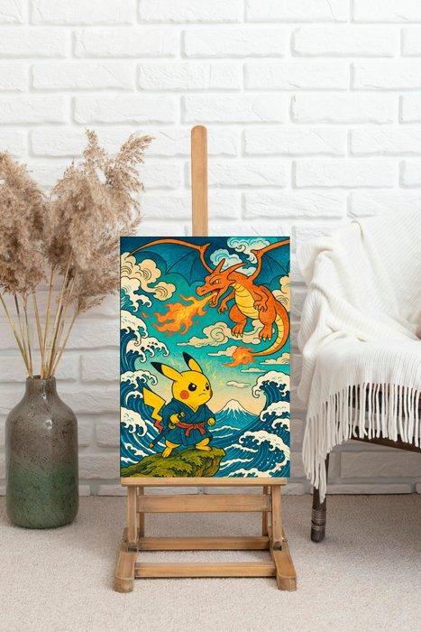 SDIMART 1996 - Pikachu Vs Charizard Uukiyo-e Pokémon, Spelcomputers en Games, Spelcomputers | Overige Accessoires