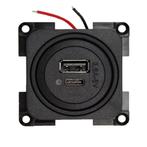 Presto Contactdoos 2x USB A/C Lader 12V Inbouw S-10.000, Caravans en Kamperen, Nieuw
