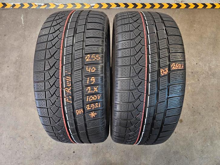 255/40/19 100V* PIRELLI WINTERBANDEN 6,8MM PROFIEL 2X, Auto-onderdelen, Banden en Velgen, 19 inch, Erkend duurzaam, Winterbanden