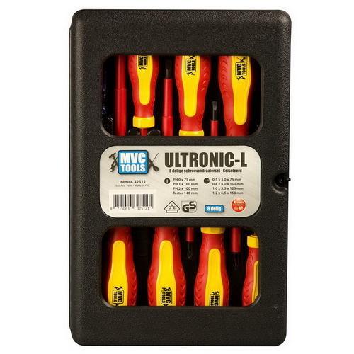MVC Tools schroevendraaierset 8-delig in koffer - 32512, Doe-het-zelf en Verbouw, Gereedschap | Handgereedschap