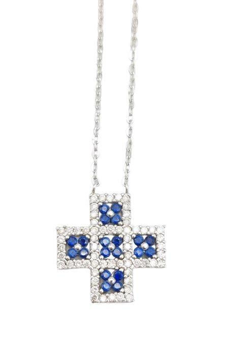 Comete - Halsketting - 18 karaat Witgoud - 0.41ct. tw., Sieraden, Tassen en Uiterlijk, Kettingen