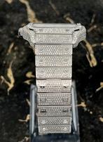 Cartier Santos - White Dial - Large- Iced Out - Diamonds, Sieraden, Tassen en Uiterlijk, Horloges | Heren, Overige merken, Staal