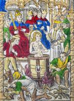 [Incunable] - Illuminated Book of Hours - Painted on