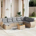 vidaXL 9-delige Loungeset met kussens poly rattan gemengd, Tuin en Terras, Tuinsets en Loungesets, Verzenden, Nieuw, Rotan, Loungeset