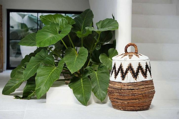 De Kleine Baai Strandmand - Medium, Huis en Inrichting, Woonaccessoires | Schalen en Manden, Verzenden