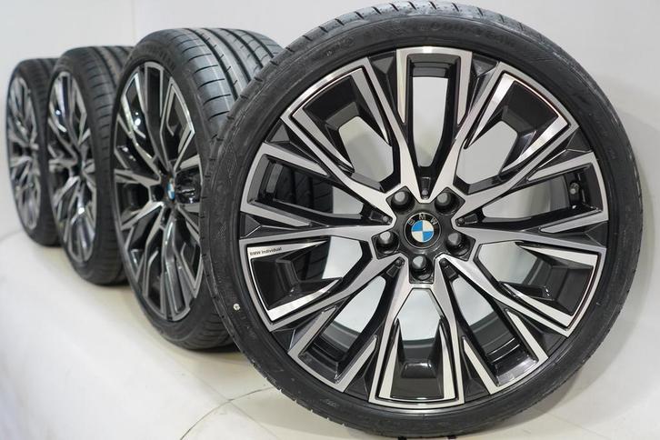 BMW 4 serie i4 G26 862i 20 inch velgen Goodyear Zomerbanden, Auto-onderdelen, Banden en Velgen, Velg(en), Gebruikt, 20 inch, Zomerbanden