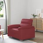 vidaXL Bankstoel Wijnrood 60 cm Kunstleer, Huis en Inrichting, Banken | Bankstellen, Verzenden, Nieuw, Leer